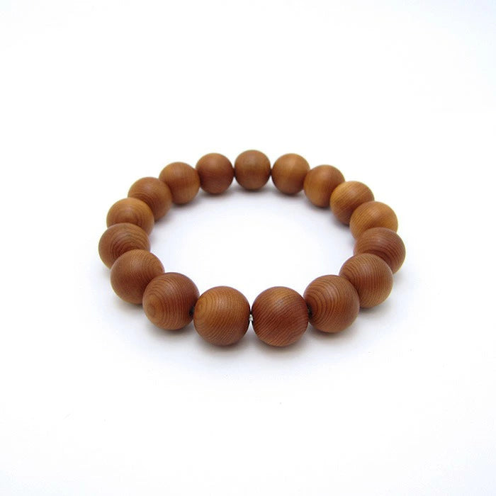 Japanese precious wood - Taxus Cuspidata Yew 12mm  bracelet natural stones Health wealth stones