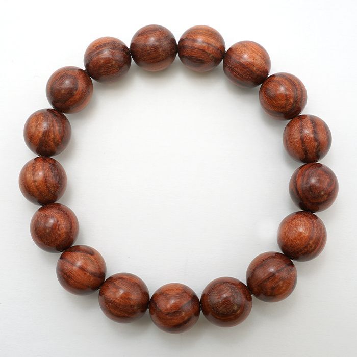 World Powers Wood (indo) - Indian Padauck 12mm bracelet natural stones Health wealth stone