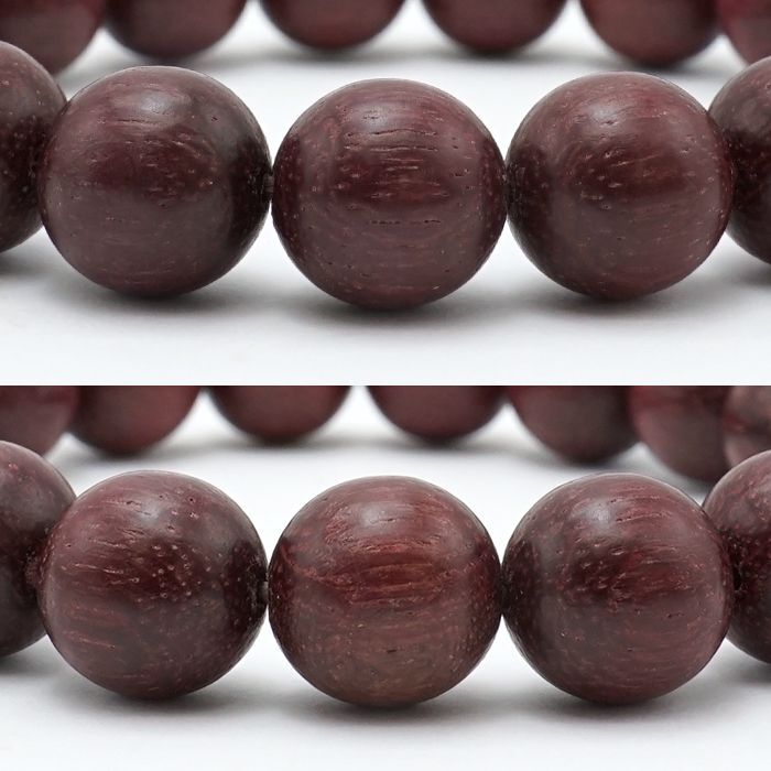 World wood (Brasil)- Purpleheart 12mm bracelet  natural stones Health wealth
