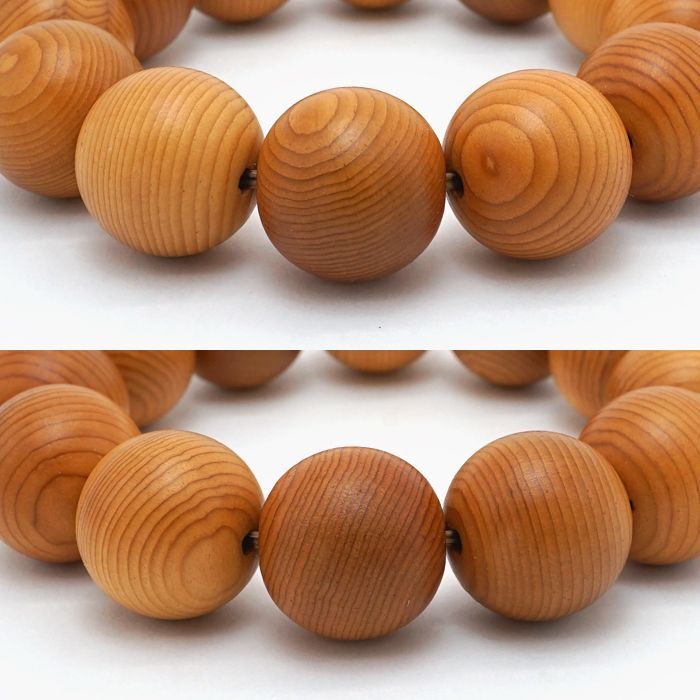 Japanese precious wood - Taxus Cuspidata Yew 18mm  bracelet natural stones Health wealth stones
