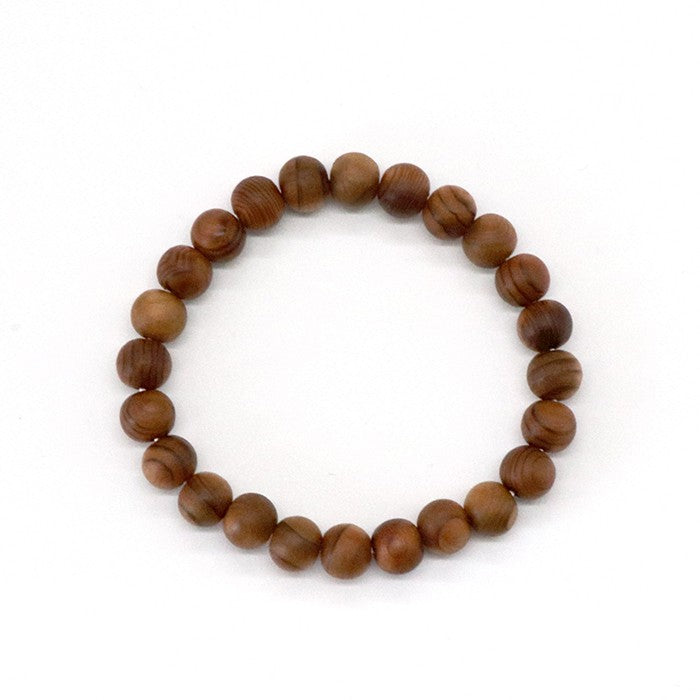 Reiju (Mt. Koya sando Japanese Cedar) 8mm - Japanese precious wood -  Bracelet natural stones Health tree stones