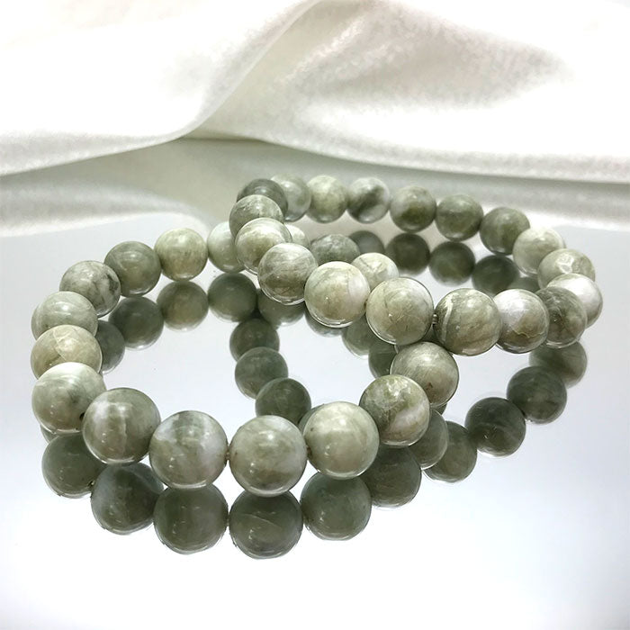Japan Stones Birthstone: May Itoigawa Jade 12mm   bracelet natural stones Health wealth stones