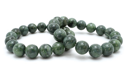 Japan Stones : Hidaka Jade 12mm bracelet natural stones Health wealth stones