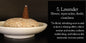 Cone-shaped incense without holes [contains purifying salt] Lavender