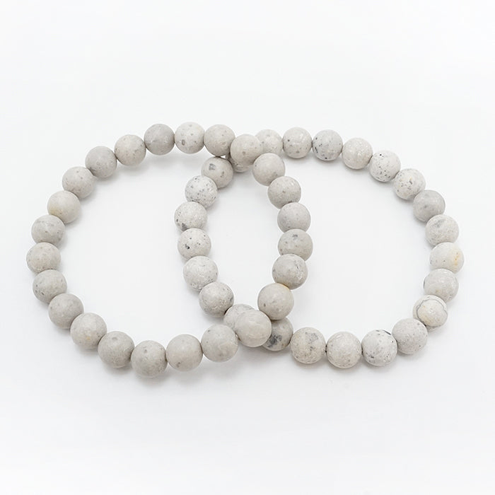Japan Stones : Bizen Sericite 8mm bracelet natural stones Health wealth stones