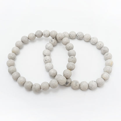 Japan Stones : Bizen Sericite 8mm bracelet natural stones Health wealth stones