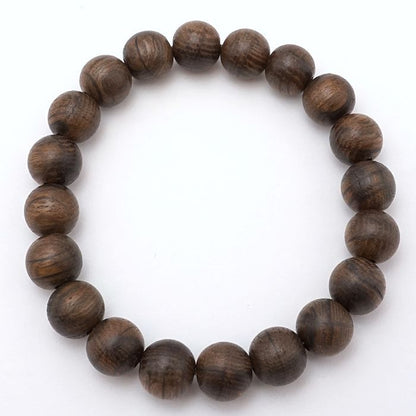 Jindai Oak 10mm 手鍊 - 日本名貴木材 - 手鍊天然寶石 健康樹寶石