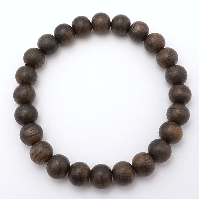 Jindai Oak 8mm 手鍊 - 日本名貴木材 - 手鍊天然寶石 健康樹寶石