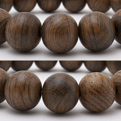Jindai Oak 12mm bracelet - Japanese precious wood - Bracelet natural stones Health tree stones