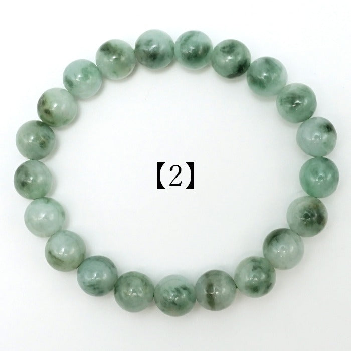 Itoigawa Jade ice type 9.5mm bracelet (One-of-a-kind) Japan Stone [12010901091502309004]