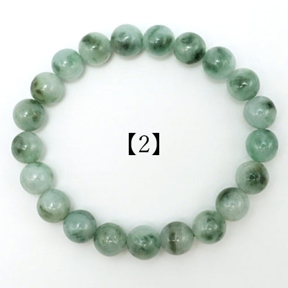 Itoigawa Jade ice type 9.5mm bracelet (One-of-a-kind) Japan Stone [12010901091502309004]