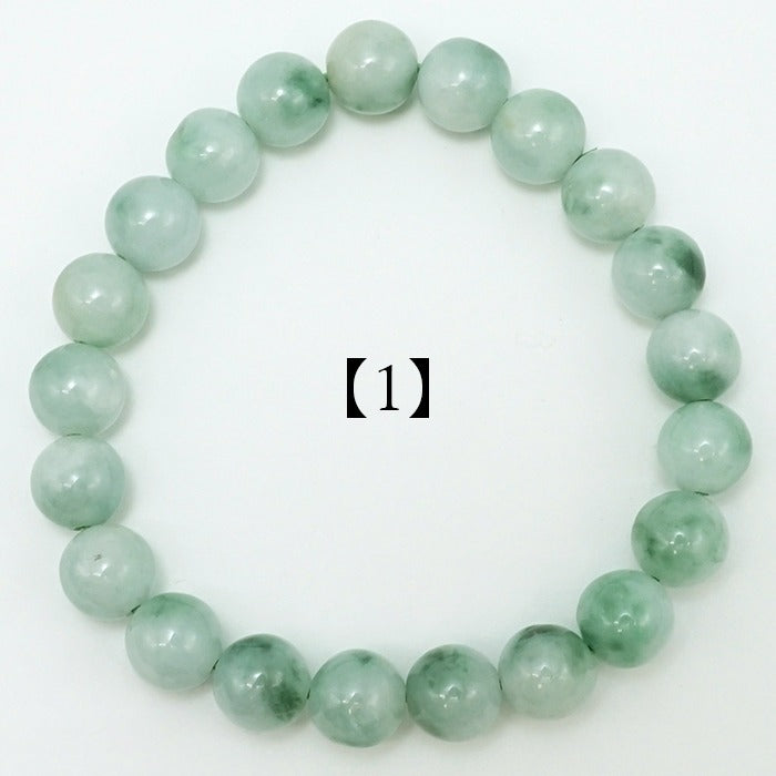 Itoigawa Jade ice type 9.5mm bracelet (One-of-a-kind) Japan Stone [12010901091502309004]