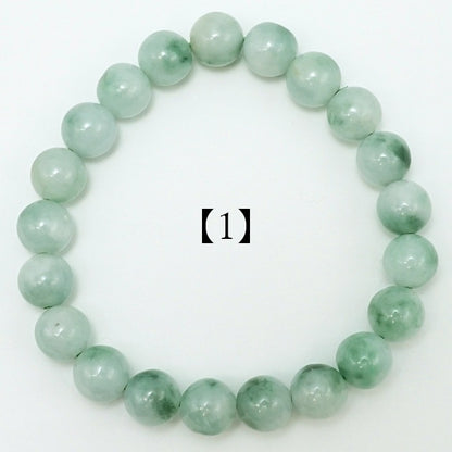 Itoigawa Jade ice type 9.5mm bracelet (One-of-a-kind) Japan Stone [12010901091502309004]