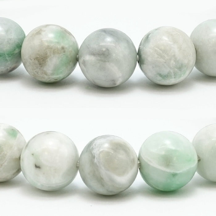 Itoigawa Jade white green 10mm bracelet (One-of-a-kind) Japan Stone [12011001091502408005]