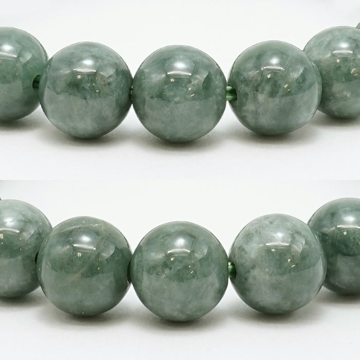 Itoigawa Jade green 9.5mm bracelet (One-of-a-kind) Japan Stone [12010901091502312002]