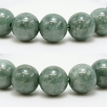 Itoigawa Jade green 9.5mm bracelet (One-of-a-kind) Japan Stone [12010901091502312002]