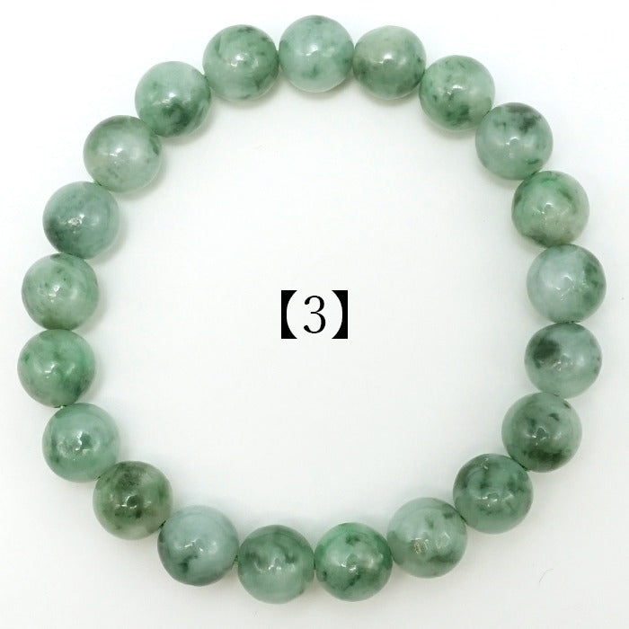 Itoigawa Jade ice type 9.5mm bracelet (One-of-a-kind) Japan Stone [12010901091502309004]