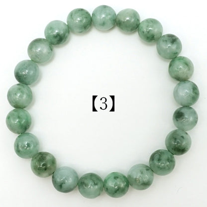Itoigawa Jade ice type 9.5mm bracelet (One-of-a-kind) Japan Stone [12010901091502309004]
