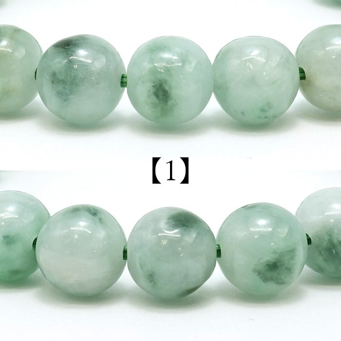 Itoigawa Jade ice type 9.5mm bracelet (One-of-a-kind) Japan Stone [12010901091502309004]