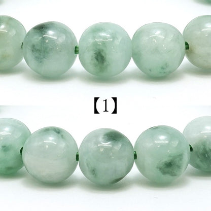 Itoigawa Jade ice type 9.5mm bracelet (One-of-a-kind) Japan Stone [12010901091502309004]