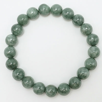 Itoigawa Jade green 9.5mm bracelet (One-of-a-kind) Japan Stone [12010901091502312002]
