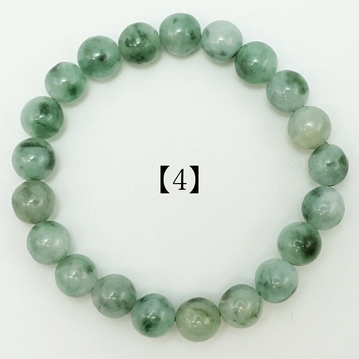 Itoigawa Jade ice type 9.5mm bracelet (One-of-a-kind) Japan Stone [12010901091502309004]
