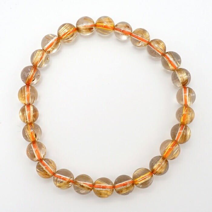 Titin Rutile Quartz 7.2mm bracelet (One-of-a-kind) [01010701007602205009]