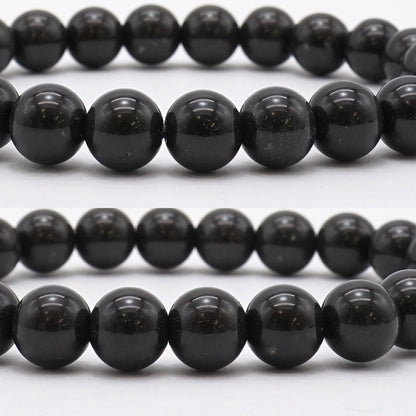 Japan Stones : Nachi Guro 8mm bracelet natural stones Health wealth stones