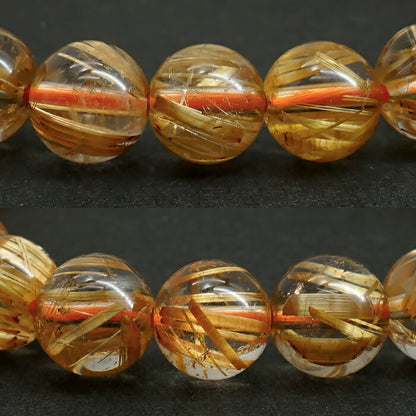 Titin Rutile Quartz 8.7mm bracelet (One-of-a-kind) [01010801007602205012]
