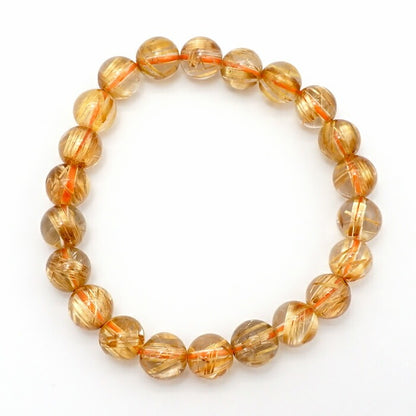 Titin Rutile Quartz 8.7mm bracelet (One-of-a-kind) [01010801007602205012]