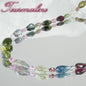 Multi-Color Tourmaline Necklace – Brazil [One of a Kind] Natural Tourmaline, Drop Cut, Magnetic Clasp, October Birthstone, Silver, Gemstone, Crystal Jewelry