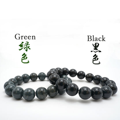 Japan Stones Birthstone: September Kamuikotan 12mm Green  bracelet natural stones Health wealth stones