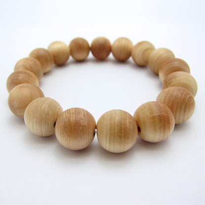 Yoshino Cypress 12mm bracelet -Japanese precious wood - natural stones Health wealth