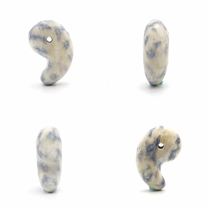Japan Stones :  Fairy Skin Sapphire magatama commashape 30mm bracelet natural stones Health wealth stones