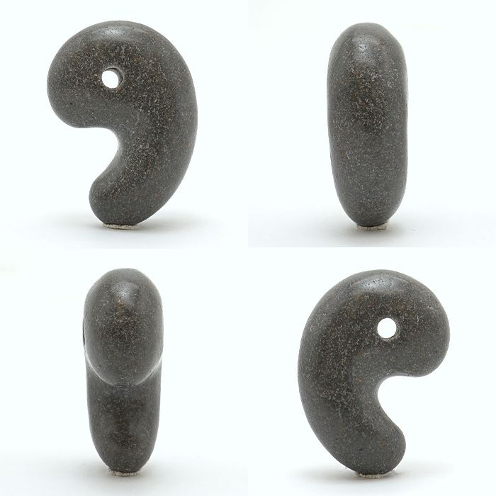 Japan Stones : Geomarksite 3cm magatama commashape natural stones Health wealth stones