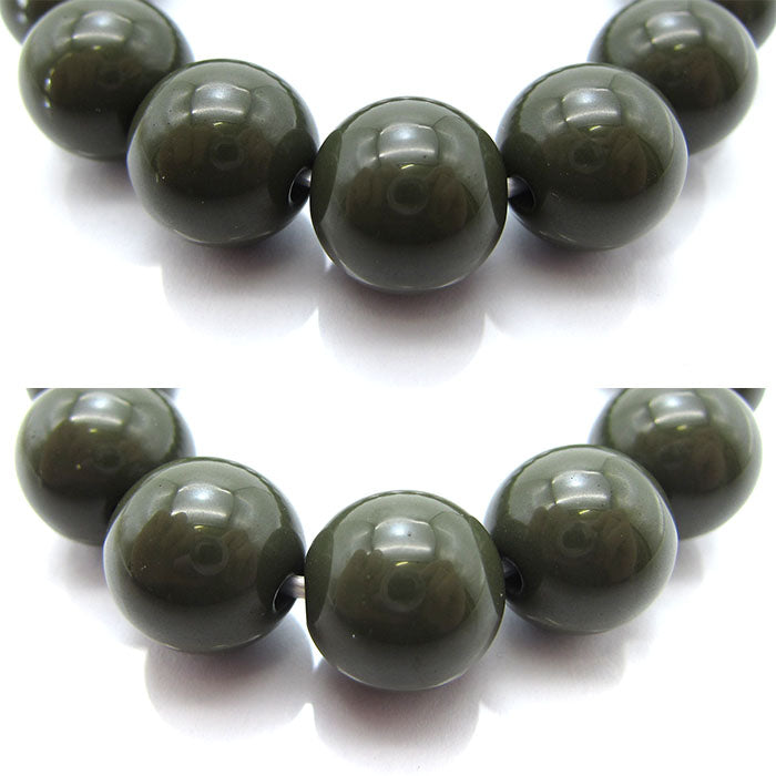 Hokutolite (Green) 12mm health bracelet ion power