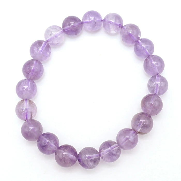 Japan Stones :  Gunma amethyst 10mm bracelet natural stones Health wealth stones