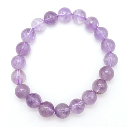Japan Stones :  Gunma amethyst 10mm bracelet natural stones Health wealth stones