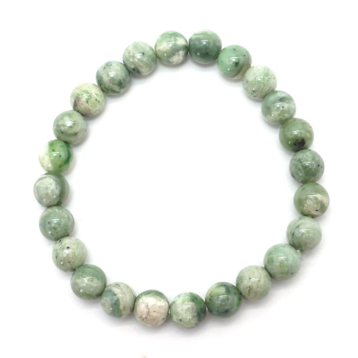 Japan Stones : Hidaka Jade 8mm bracelet natural stones Health wealth stones