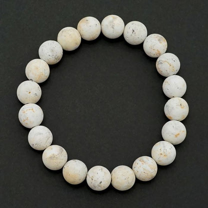 Japan Stones :  IZUMO Zeolite  10mm bracelet natural stones Health wealth stones