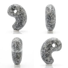 Kisan Stone comma shape Magatama 30mm, produced in Fukushima Prefecture, Amulet, Purification, Natural Stone, Power Stone, Japanese Famous Stone