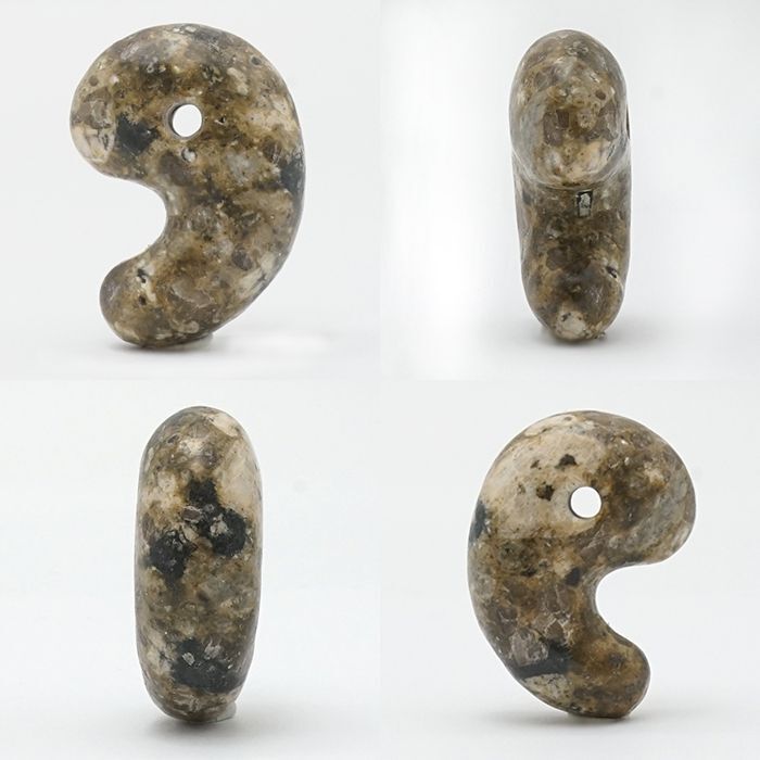 Japan Stones : Kiso Stone 3cm magatama comma shape bracelet natural stones Health wealth stones
