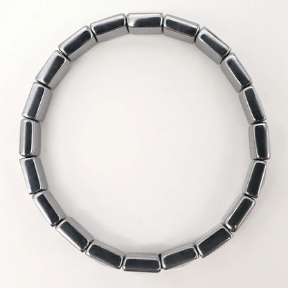 Pyramid-Cut Terahertz Bangle Bracelet
