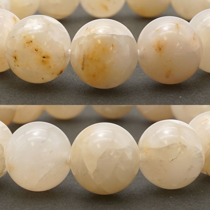 Japan Stones : Onokoro Quartz 12mm AA RANK White  bracelet natural stones Health wealth stones