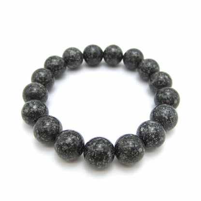 Japan Stones : ONTAKE Black Stone 12mm bracelet natural stones Health wealth stones