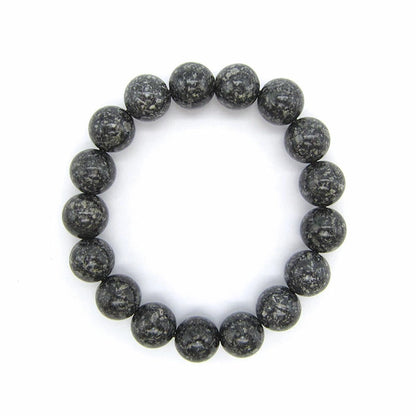 Japan Stones : ONTAKE Black Stone 12mm bracelet natural stones Health wealth stones