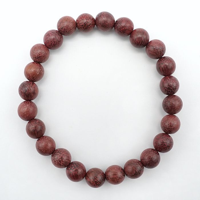 World wood (Brasil)- Purpleheart 8mm bracelet  natural stones Health wealth