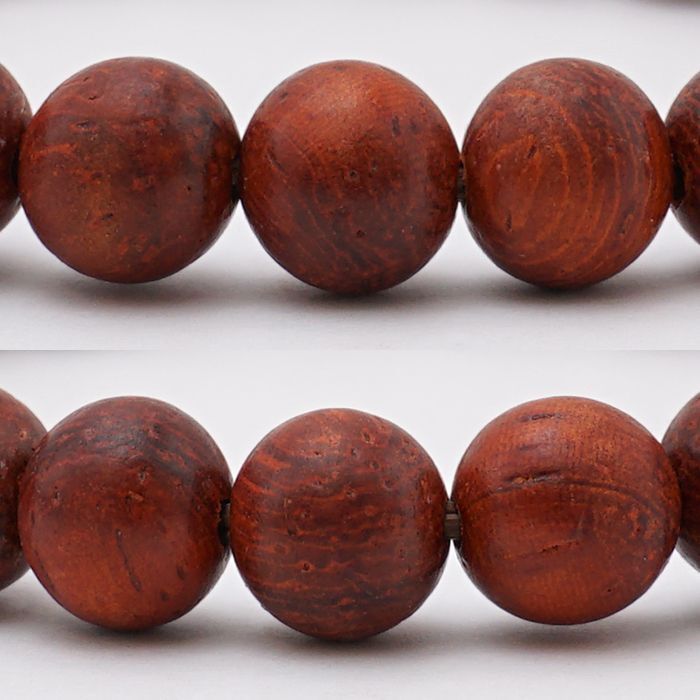 World wood (indonesia) - Red sandalwood 8mm bracelet  natural stones Health wealth