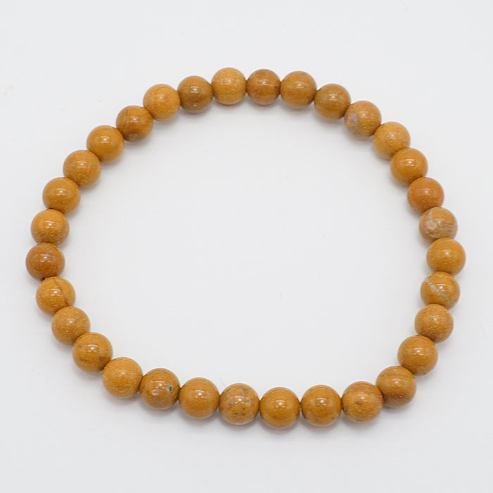 Japan Stones : SADO YUFUOGYOKU 6mm bracelet natural stones Health wealth stones