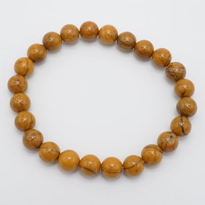 Japan Stones : SADO YUFUOGYOKU 8mm bracelet natural stones Health wealth stones